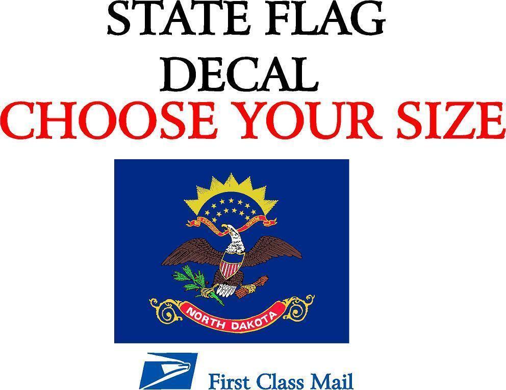 NORTH DAKOTA STATE FLAG, STICKER, DECAL, 5YR VINYL State Flag of North Dakota