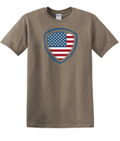 
              Memorial Day shirt flag shield We Will Always Remember 13 color choices -mds5
            