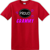 Proud Grammy heart shirt - Gram, Grammy, Grandma - Novelty T-shirt