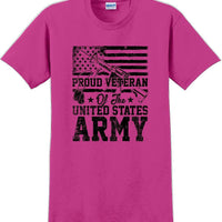 PROUD VETERAN OF THE UNITED STATES ARMY, Veterans day Soldier USA Support TShirt