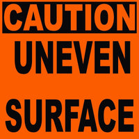 
              Coroplast Construction Signs - 48" x 48" - Qty 2 - Caution Uneven Surface
            