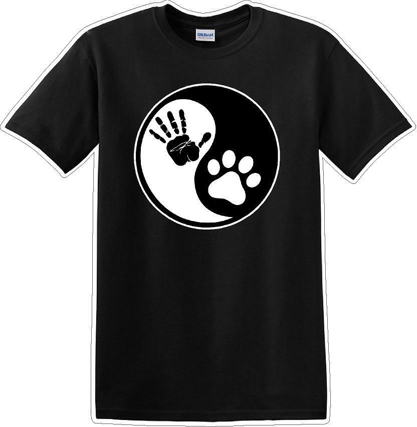 Yin Yang Work Dog - Dog- Novelty T-shirt