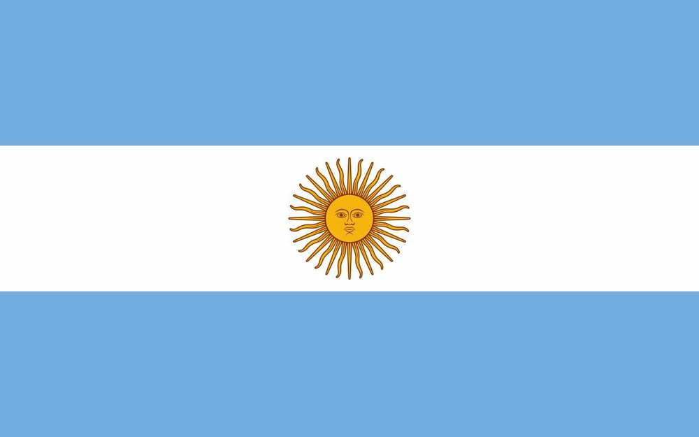 Argentina COUNTRY FLAG, STICKER, DECAL, 5YR VINYL Flag of Argentina COUNTRY FLAG