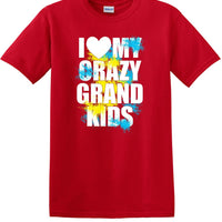 I LOVE MY CRAZY GRAND KIDS  shirt KGKS1