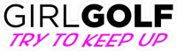 
              Girl Golf  Keep up Decal Sticker for Girl Car and Truck Window or Bumper sticker
            