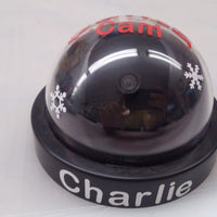 Santa Camera Cam Dome With Red LED blinking Light Dummy Fake Pretend w/batteries
