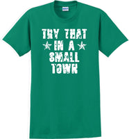 
              Try That in a Small Town T-Shirt Distressed  Country Music Gift
            