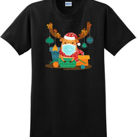 Christmas 2020 Quarantine Funny Cute Rudolph Reindeer Mask Premium 8 x-mas shirt