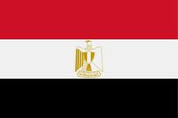 
              Egyptian country FLAG, STICKER, DECAL, 5 YR VINYL
            