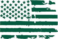 
              Dodge RAM Back Window Distressed American Flag Decal 2009-2018
            