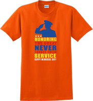 
              HONORING THE GREAT NEVER FORGET, Veterans day Soldier USA Support T-Shirt
            