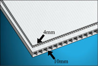 
              Coroplast Construction Signs - 48" x 48" - Qty 2 -Caution Low Overhead Clearance
            