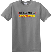 Social Media Rockstar - Funny shirt - short sleeved T-shirt TSM11