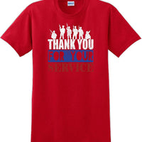 THANK YOU FOR YOUR SERVICE, Veterans day Soldier USA Support T-Shirt