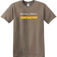 Social Media Rockstar - Funny shirt - short sleeved T-shirt TSM11