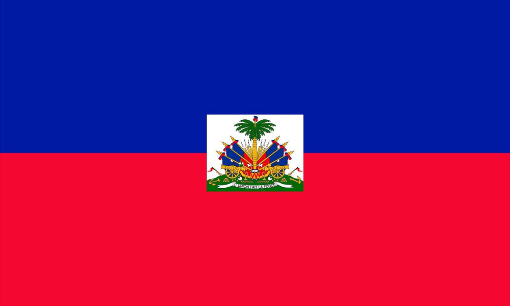 HAITIAN COUNTRY FLAG, STICKER, DECAL, 5YR VINYL, STATE FLAG