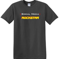 Social Media Rockstar - Funny shirt - short sleeved T-shirt TSM11