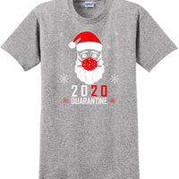 2020 Christmas Merry Quarantine Funny Gift Santa Face Mask 7 - Funny T-Shirt