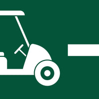 Golf Course Aluminum  Right Direction Sign for the Greens, Fairway & Cart Path