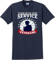 
              THANK YOU FOR YOUR SERVICE VETERANS , Veterans day Soldier USA Support T-Shirt
            