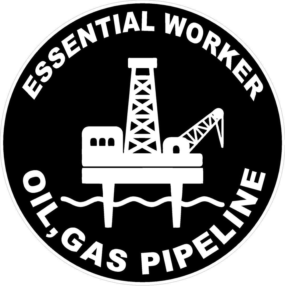 Essential Worker Oil, Gas Pipeline Decal