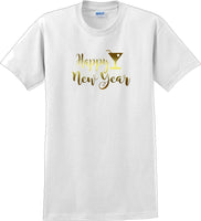 
              Happy New Year  T-Shirt - New Years Shirt - 12 color choices
            