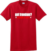 
              GOT FREEDOM? THANK A VET, Veterans day Soldier USA Support T-Shirt
            