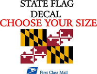
              MARYLAND STATE FLAG, STICKER, DECAL, state Flag of Maryland 5 YR VINYL
            