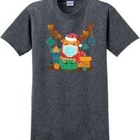 Christmas 2020 Quarantine Funny Cute Rudolph Reindeer Mask Premium 8 x-mas shirt
