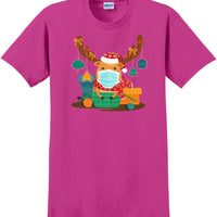 Christmas 2020 Quarantine Funny Cute Rudolph Reindeer Mask Premium 8 x-mas shirt