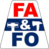 
              FA & FO FIREFIGHTER HELMET TETS TETRAHEDRONS HELMET STICKER REFLECTIVE
            