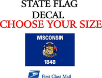 
              WISCONSIN STATE FLAG, STICKER, DECAL, 5YR VINYL State Flag of Wisconsin
            