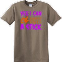 YES I CAN DRIVE A STICK - Halloween - Novelty T-shirt