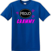 Proud Grammy heart shirt - Gram, Grammy, Grandma - Novelty T-shirt