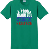 THANK YOU FOR YOUR SERVICE, Veterans day Soldier USA Support T-Shirt