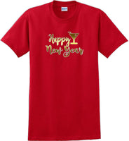 
              Happy New Year  T-Shirt - New Years Shirt - 12 color choices
            