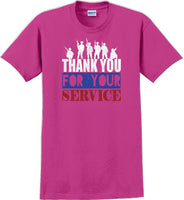 
              THANK YOU FOR YOUR SERVICE, Veterans day Soldier USA Support T-Shirt
            