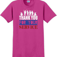 THANK YOU FOR YOUR SERVICE, Veterans day Soldier USA Support T-Shirt