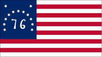 
              Bennington 76 FLAG STICKER, DECAL, 5YR VINYL, country FLAG
            