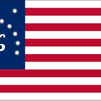 Bennington 76 FLAG STICKER, DECAL, 5YR VINYL, country FLAG