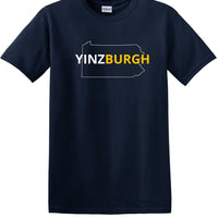 YINZBURGH Pittsburgh, PENNSYLVANIA short sleeved shirt  YBS1