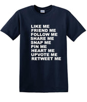 
              Social Media - So Many Ways to Share! - Fun shirt - T-shirt TSM04
            