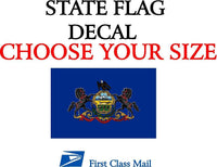 
              PENNSYLVANIA STATE FLAG, STICKER, DECAL, 5YR VINYL State Flag of Pennsylvania
            