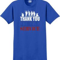 THANK YOU FOR YOUR SERVICE, Veterans day Soldier USA Support T-Shirt