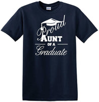 
              Graduation - PROUD AUNT of a Graduate - shirt - short sleeved T-shirt
            