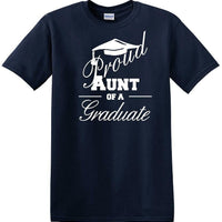 Graduation - PROUD AUNT of a Graduate - shirt - short sleeved T-shirt