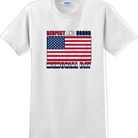 RESPECT AND HONOR MEMORIAL DAY, Veterans day Soldier USA Support T-Shirt