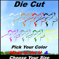 Golf Player Decal Sticker Multi Color Options Champion window car truck irons