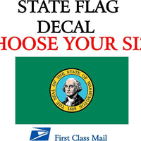 WASHINGTON STATE FLAG, STICKER, DECAL, 5YR VINYL State Flag of Washington