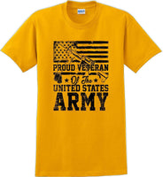 
              PROUD VETERAN OF THE UNITED STATES ARMY, Veterans day Soldier USA Support TShirt
            